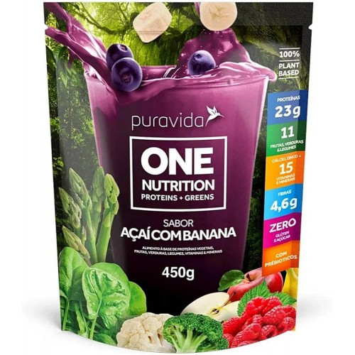 ONE NUTRITION AÇAÍ COM BANANA PURAVIDA - 450GR